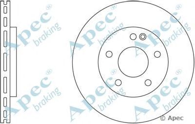 APEC BRAKING dsk2403 -  Тормозной диск